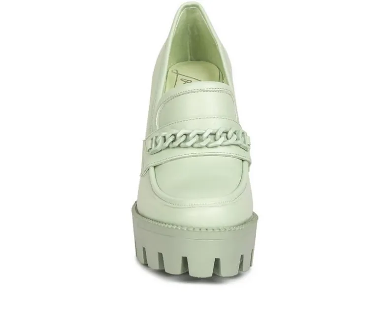 Loafers & Oxfords>Rag & Co Women's Corinne Heeled Loafers