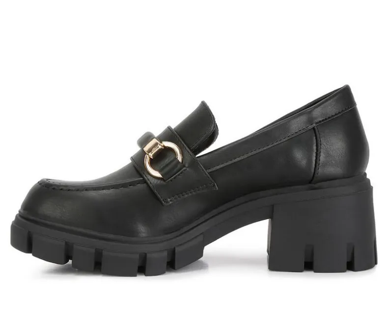 Loafers & Oxfords>Rag & Co Women's Evangeline Lugged Loafers