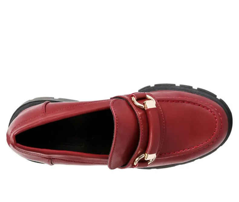 Loafers & Oxfords>Rag & Co Women's Evangeline Lugged Loafers
