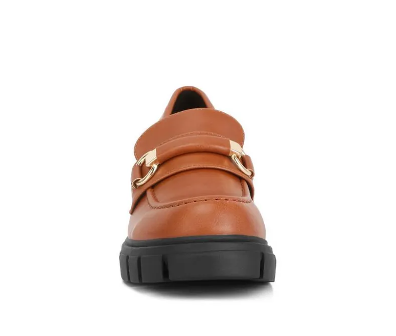 Loafers & Oxfords>Rag & Co Women's Evangeline Lugged Loafers