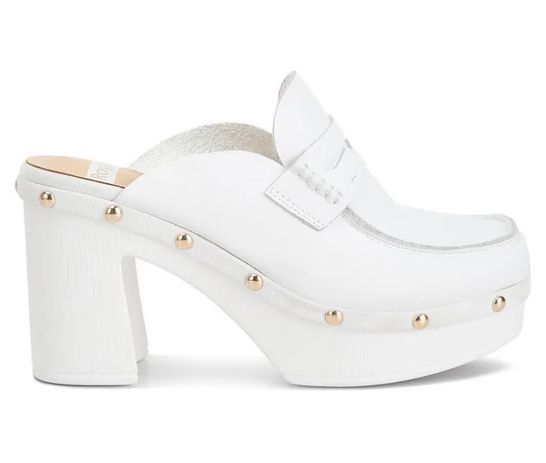 Pumps & Heels|Clogs & Mules>Rag & Co Women's Lyrac Recycled Leather Platform Clogs