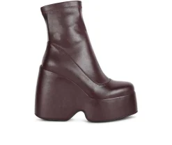 Dress>Rag & Co Women's Purnell Wedge Platform Booties