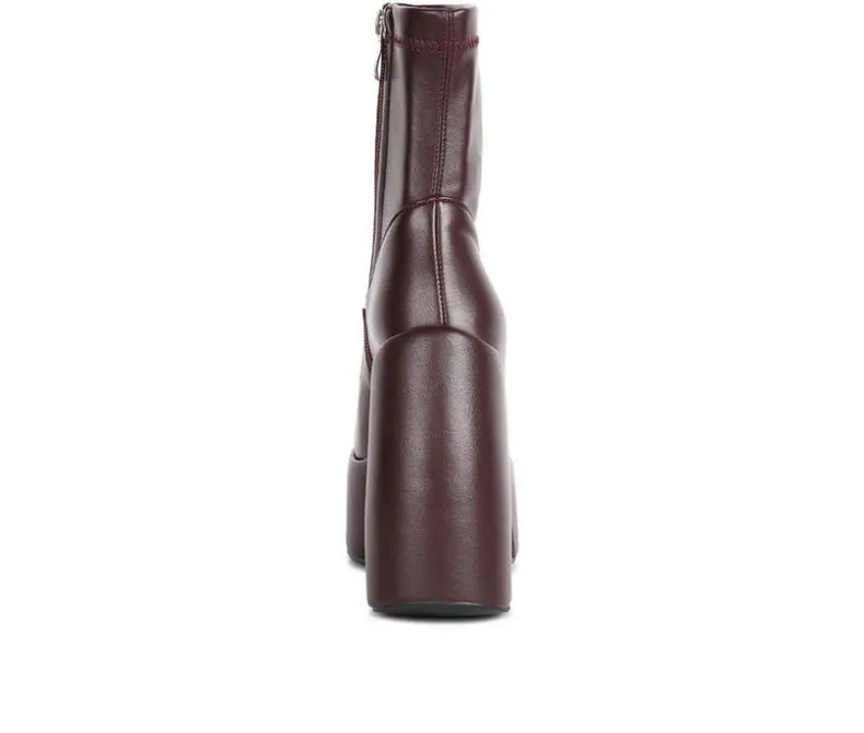 Dress>Rag & Co Women's Purnell Wedge Platform Booties