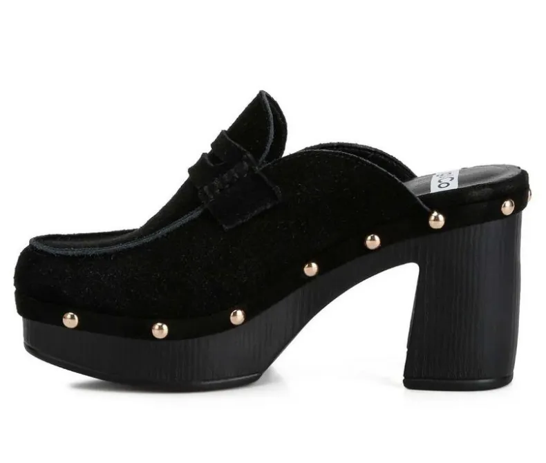 Clogs & Mules>Rag & Co Women's Riley Heeled Clogs