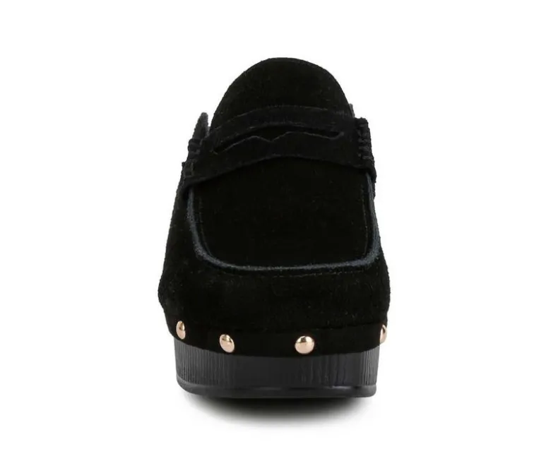 Clogs & Mules>Rag & Co Women's Riley Heeled Clogs