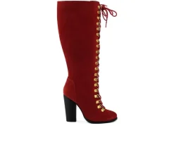 Lace Up|Dress>Rag & Co Women's Sleet-Slay Lace Up Knee High Boots
