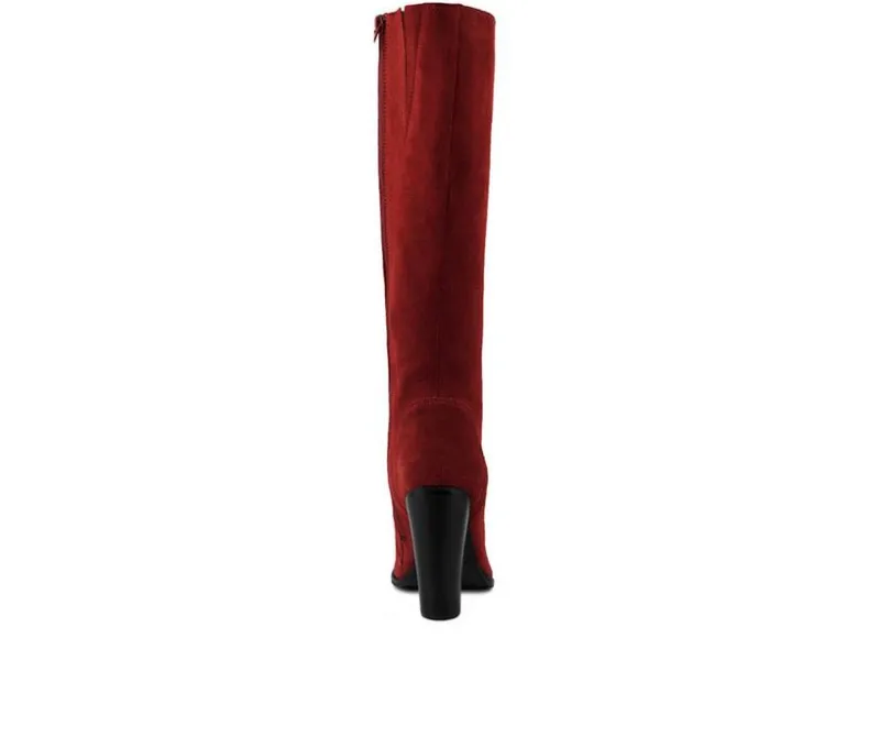 Lace Up|Dress>Rag & Co Women's Sleet-Slay Lace Up Knee High Boots