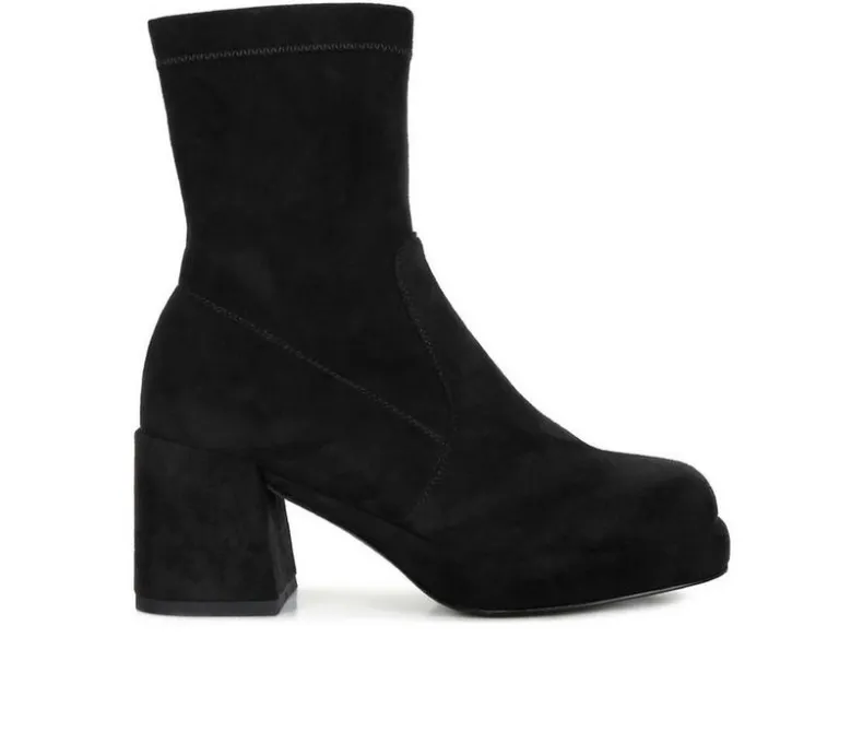 Dress>Rag & Co Women's Two Cubes Heeled Booties