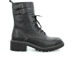 Moto|Lace Up>ROAN by BED STU Women's Noelia Mid-Calf Combat Boots