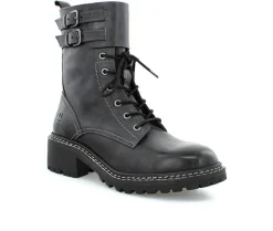 Moto|Lace Up>ROAN by BED STU Women's Noelia Mid-Calf Combat Boots