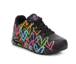 Platform>Skechers Street Women's Uno Highlight Love 177981 Wedge Sneakers