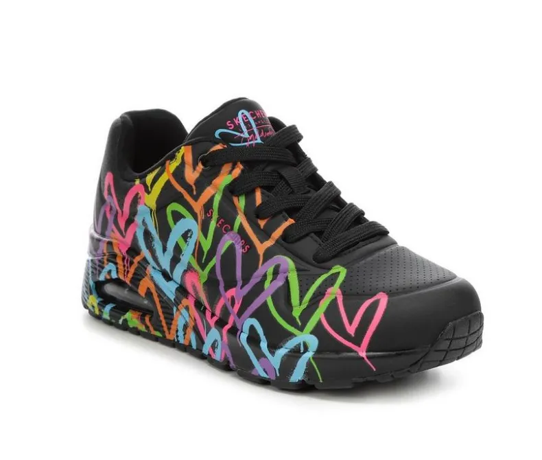 Platform>Skechers Street Women's Uno Highlight Love 177981 Wedge Sneakers