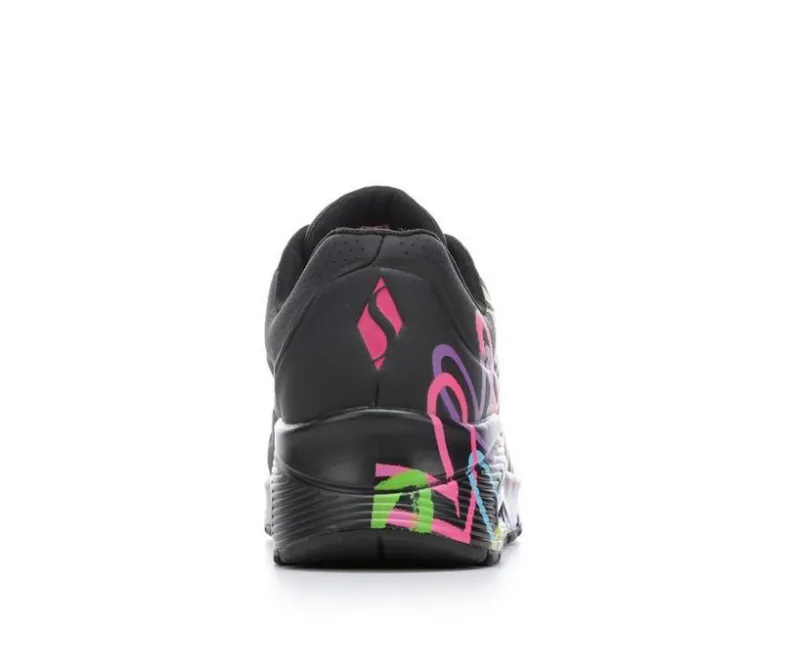 Platform>Skechers Street Women's Uno Highlight Love 177981 Wedge Sneakers