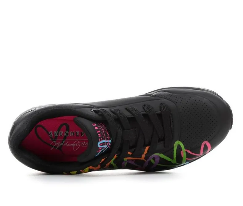 Platform>Skechers Street Women's Uno Highlight Love 177981 Wedge Sneakers