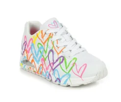 Platform>Skechers Street Women's Uno Highlight Love 177981 Wedge Sneakers