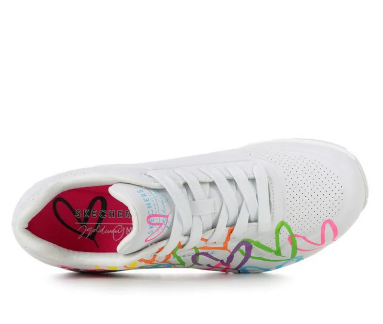 Platform>Skechers Street Women's Uno Highlight Love 177981 Wedge Sneakers