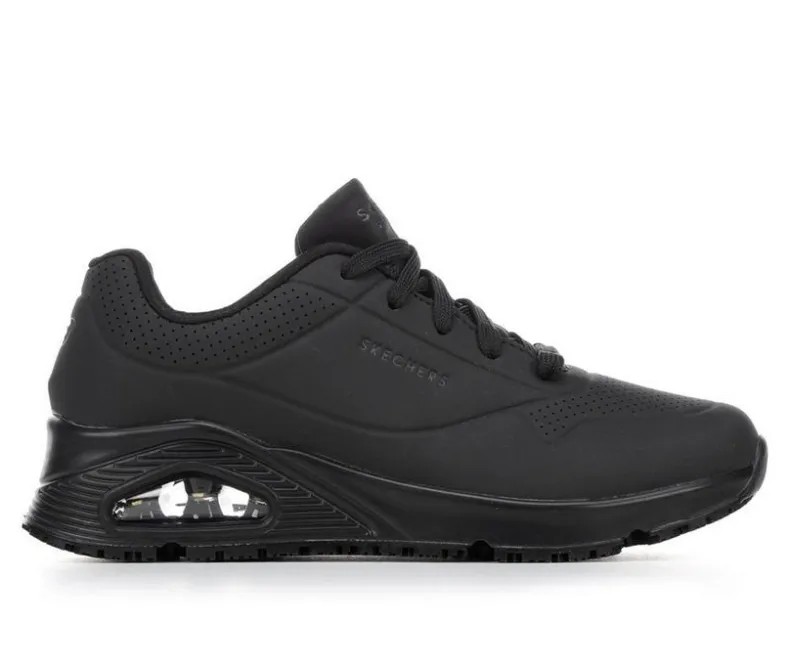 Platform|Athletics & Sneakers>Skechers Work Women's 108021 Uno Slip Resistant Slip Resistant Shoes