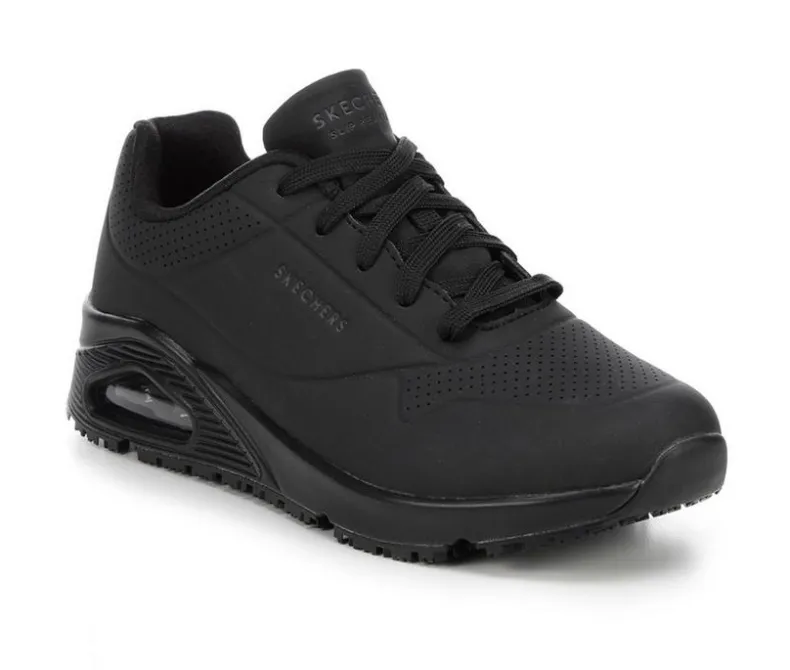 Platform|Athletics & Sneakers>Skechers Work Women's 108021 Uno Slip Resistant Slip Resistant Shoes