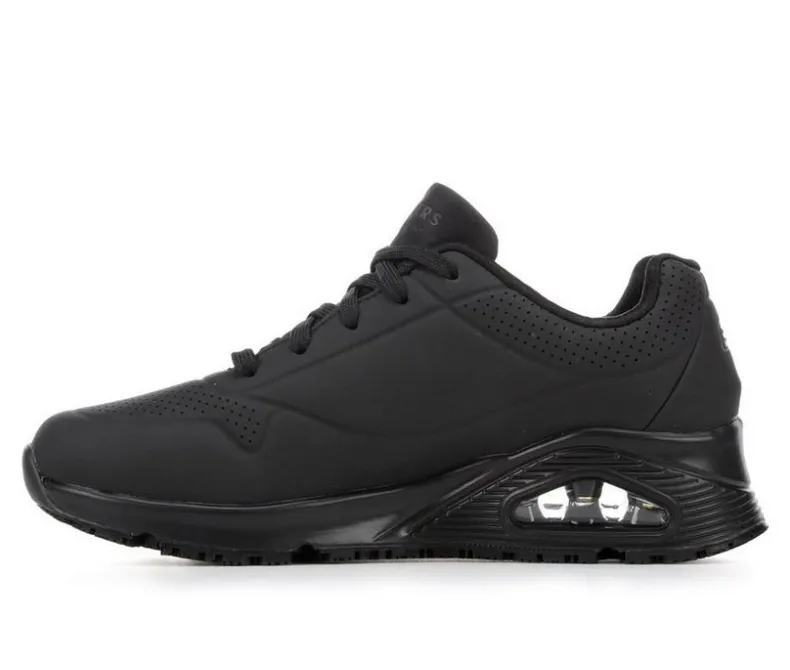 Platform|Athletics & Sneakers>Skechers Work Women's 108021 Uno Slip Resistant Slip Resistant Shoes