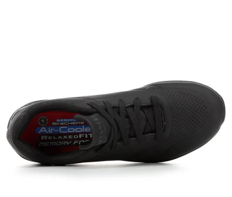 Platform|Athletics & Sneakers>Skechers Work Women's 108021 Uno Slip Resistant Slip Resistant Shoes