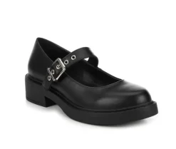 Pumps & Heels>Soda Women's Bonito-S Mary Jane Block-Heels