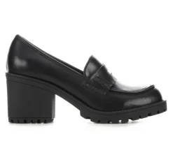 Pumps & Heels|Loafers & Oxfords>Soda Women's Kinder Heeled Loafers