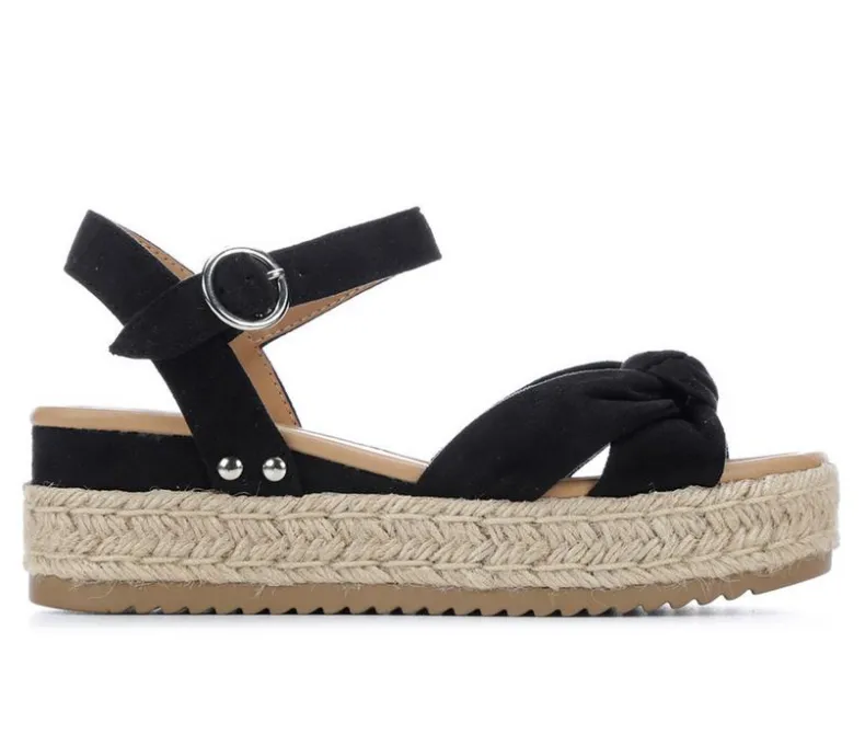 Sandals|Pumps & Heels>Soda Women's Tye Espadrille Wedges