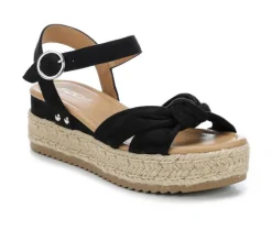 Sandals|Pumps & Heels>Soda Women's Tye Espadrille Wedges