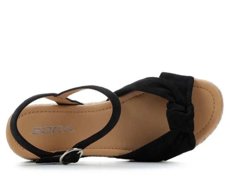 Sandals|Pumps & Heels>Soda Women's Tye Espadrille Wedges
