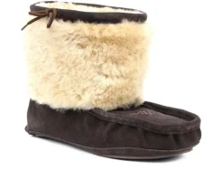 Cozy>Superlamb Women's Navajo Moccasin Slipper Booties
