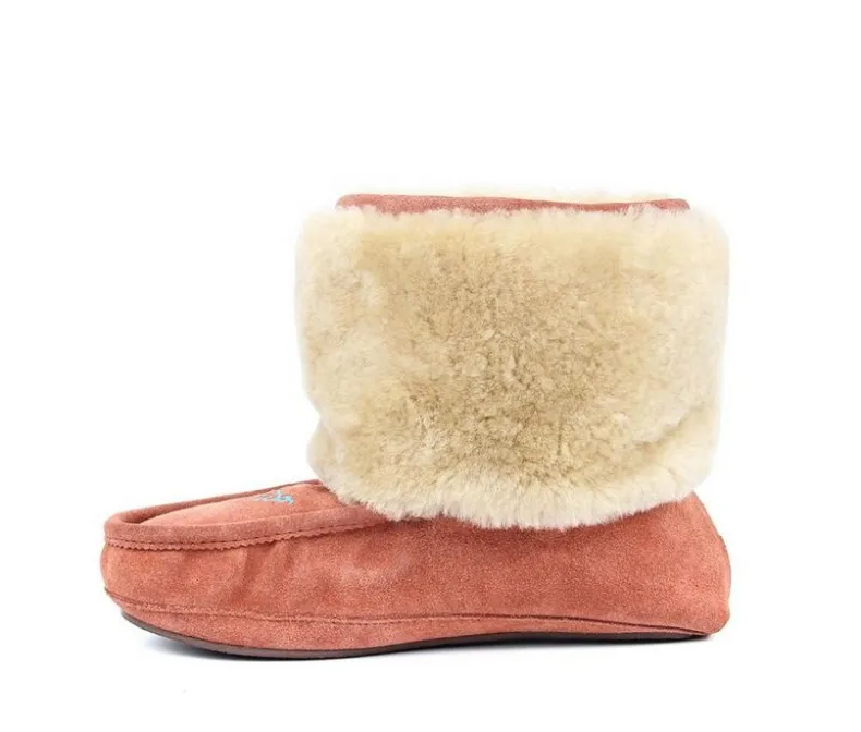Cozy>Superlamb Women's Navajo Moccasin Slipper Booties