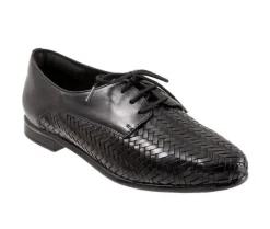 Loafers & Oxfords>Trotters Women's Lizzie Herringbone Oxfords