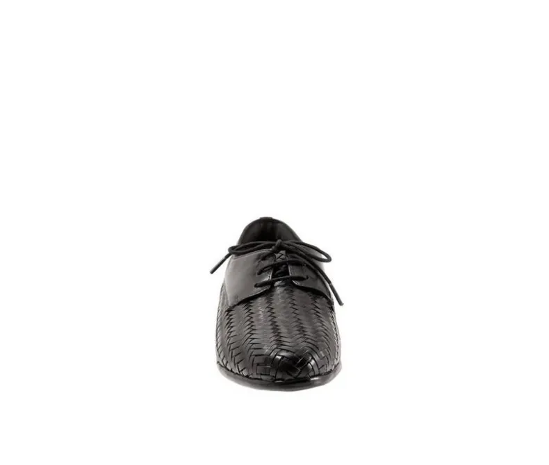 Loafers & Oxfords>Trotters Women's Lizzie Herringbone Oxfords