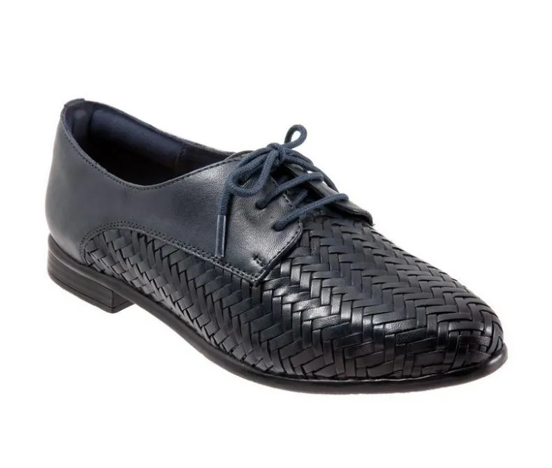 Loafers & Oxfords>Trotters Women's Lizzie Herringbone Oxfords