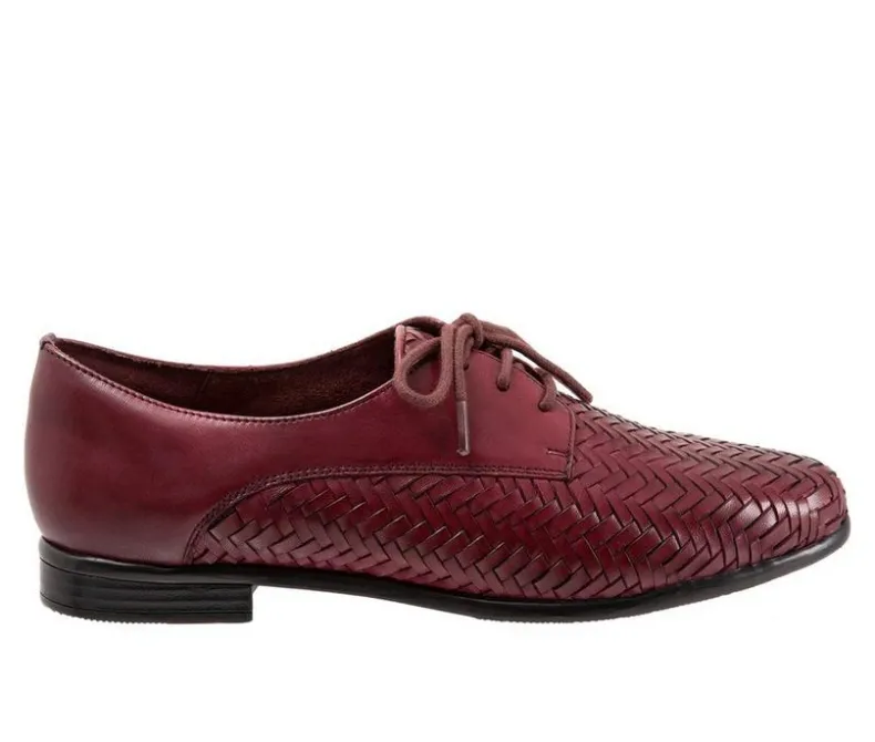 Loafers & Oxfords>Trotters Women's Lizzie Herringbone Oxfords
