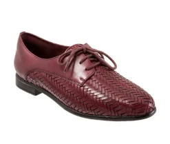 Loafers & Oxfords>Trotters Women's Lizzie Herringbone Oxfords