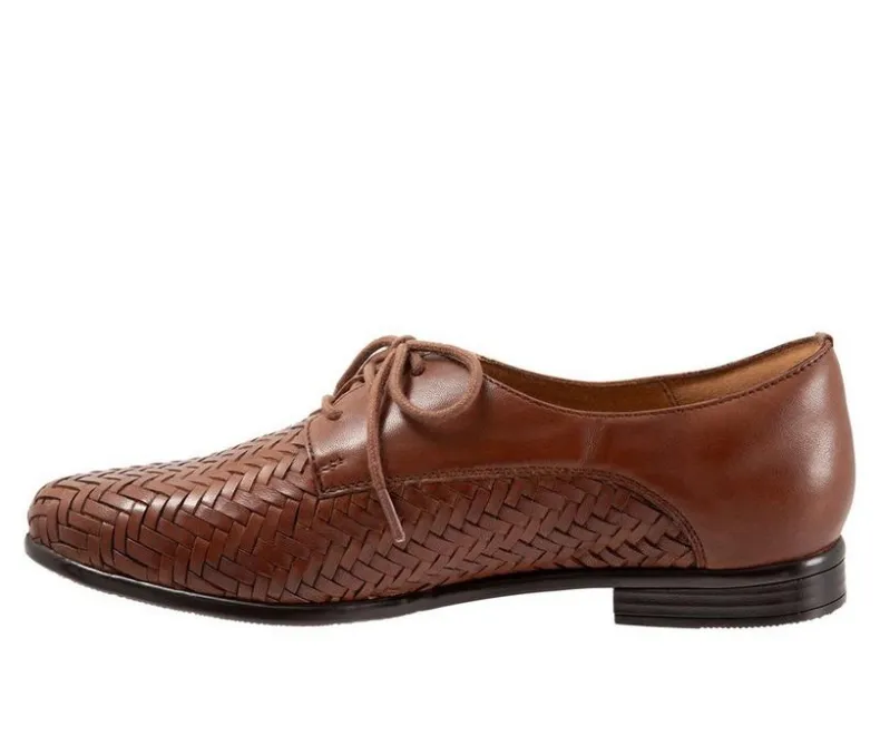 Loafers & Oxfords>Trotters Women's Lizzie Herringbone Oxfords
