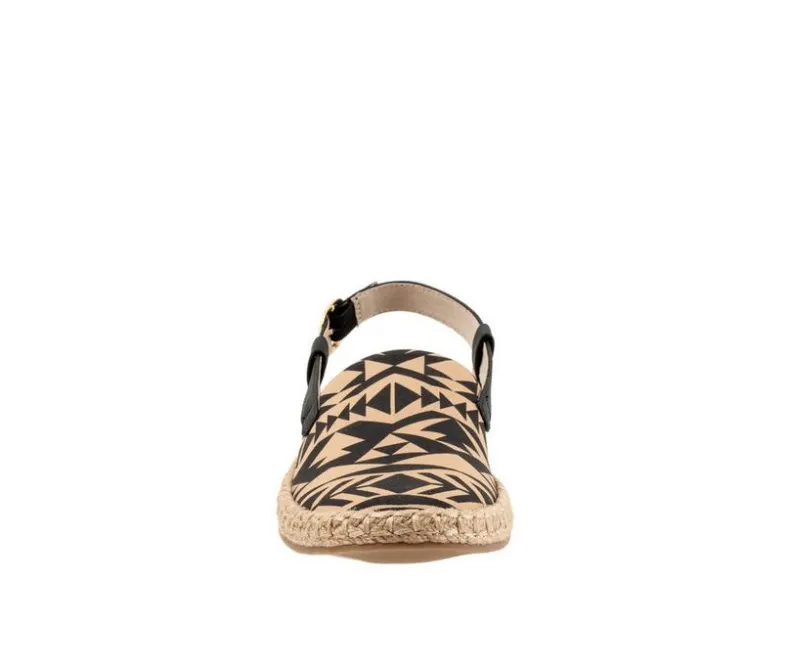 Loafers & Oxfords>Trotters Women's Paisley Espadrille Slingback Loafers