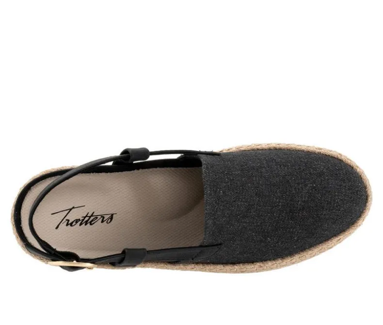 Loafers & Oxfords>Trotters Women's Paisley Espadrille Slingback Loafers