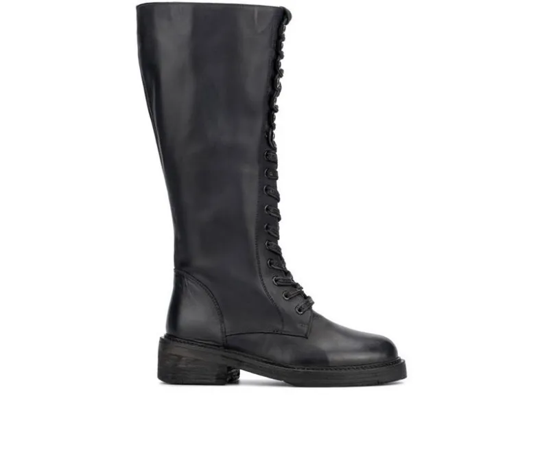 Lace Up|Tall>Vintage Foundry Co Women's Sadelle Knee High Boots