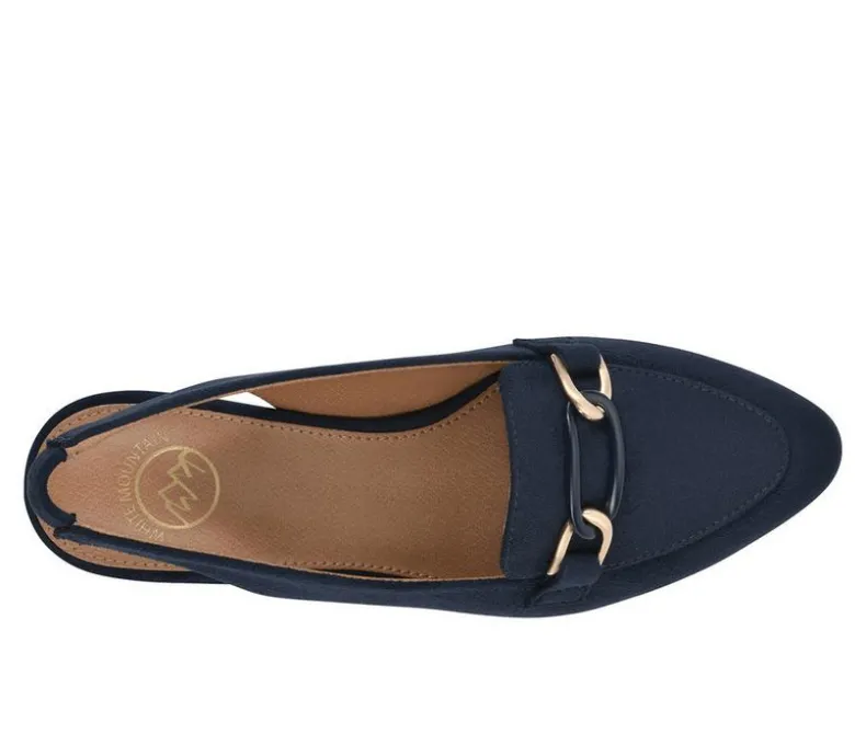 Loafers & Oxfords>White Mountain Women's Boreal Slingback Loafers