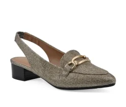 Loafers & Oxfords>White Mountain Women's Boreal Slingback Loafers