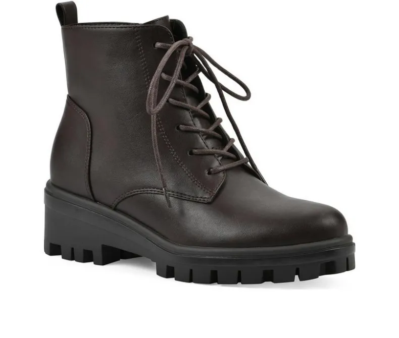 Lace Up>White Mountain Women's Tappy Combat Boots