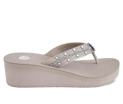 Sandals>Yellow Box Women's Terell Wedge Flip-Flops