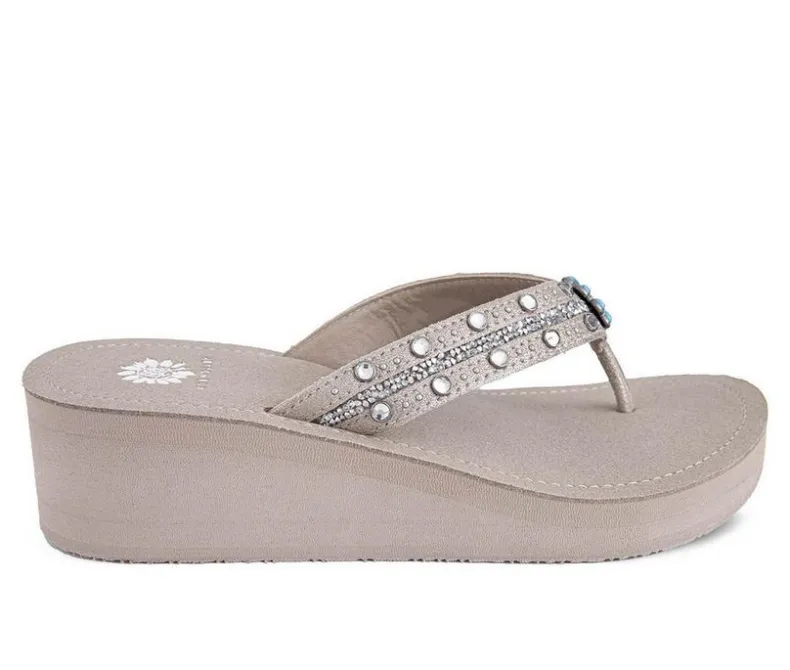 Sandals>Yellow Box Women's Terell Wedge Flip-Flops
